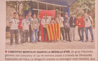 L’equip català en la XXXV Olimpíada Espanyola de Física